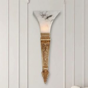 Đèn gắn tường cổ điển, chao giả đá VCD-450