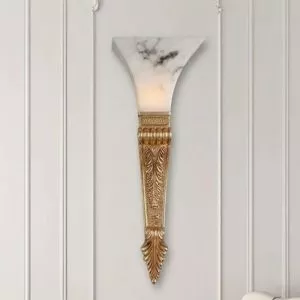 Đèn gắn tường cổ điển, chao giả đá VCD-450