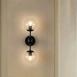 Đèn gắn tường decor, chao thủy tinh màu VDC-506