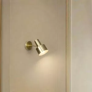 Đèn gắn tường Decor, chóa kim loại si vàng đồng cao cấp VDC-545