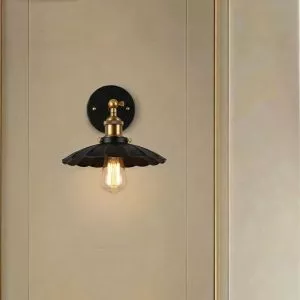 Đèn gắn tường decor giá rẻ, thiết kế chóa sắt cụp nghệ thuật VDC-540