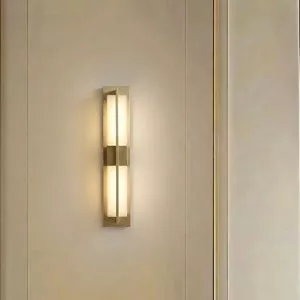 Đèn gắn tường decor,khung kim loại phối đá cẩm thạch cao cấp VDC-593