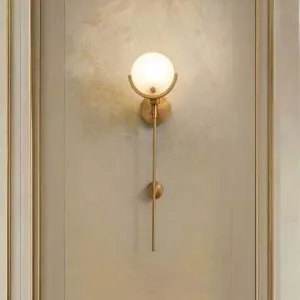 Đèn gắn tường decor,khung kim loại phối đá cẩm thạch cao cấp VDC-599