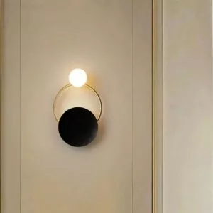 Đèn gắn tường decor, kim loại phối chao thủy tinh thiết kế VDC-611