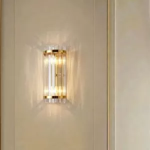 Đèn gắn tường Decor,Phale phối kim loại si vàng đồng cao cấp VDC-569