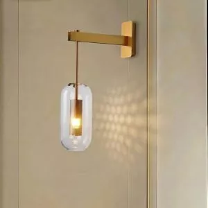 Đèn gắn tường Decor, thiết kế chao thủy tinh ống, phối kim loại cao cấp VDC-538