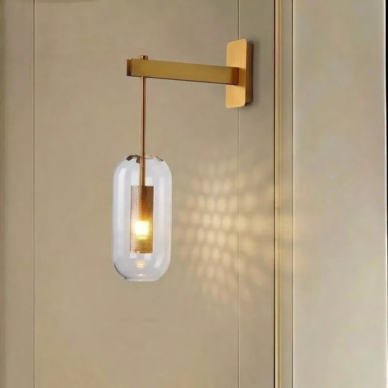 Đèn gắn tường Decor, thiết kế chao thủy tinh ống, phối kim loại cao cấp VDC-538