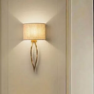 Đèn gắn tường decor, thiết kế chao vải phối kim loại cao cấp VDC-610