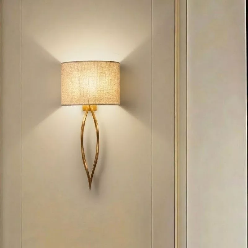 Đèn gắn tường decor, thiết kế chao vải phối kim loại cao cấp VDC-610