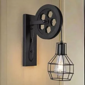 Đèn gắn tường decor, thiết kế dạng ròng rọc nghệ thuật VDC-632