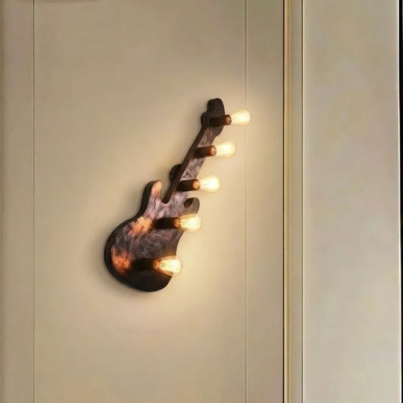 Đèn gắn tường decor, thiết kế hình đàn Guitar nghệ thuật VDC-631