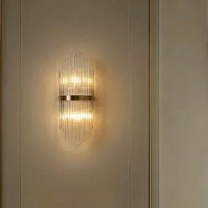 Đèn gắn tường decor, thiết kế khung kim loại phối thủy tinh cao cấp VDC-526