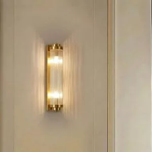 Đèn gắn tường decor, thiết kế ống thủy tinh phối kim loại cao cấp VDC-546