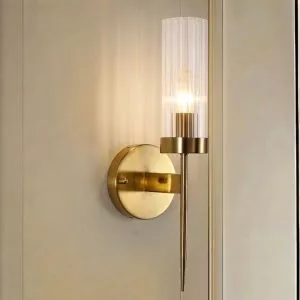 Đèn gắn tường Decor, thiết kế ống thủy tinh phối kim loại VDC-533