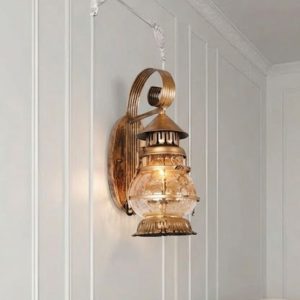 Đèn gắn tường giả cổ, thiết kế kiểu đèn bão VDC-653