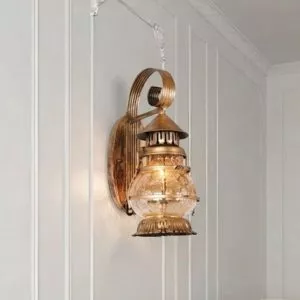 Đèn gắn tường giả cổ, thiết kế kiểu đèn bão VDC-653