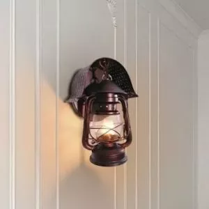 Đèn gắn tường giả cổ, thiết kế kiểu đèn bão VDC-654