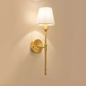 Đèn gắn tường nghệ thuật, khung kim loại, chao vải VDC-623