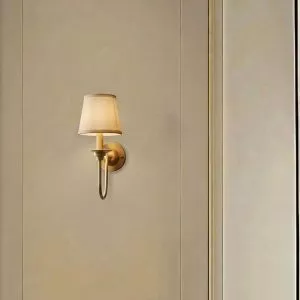 Đèn gắn tường nghệ thuật, khung kim loại thiết kế, phối chao vải VDC-627