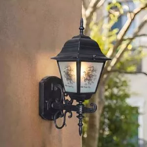 Đèn gắn tường ngoài trời, thiết kế hoa văn cổ điển VNT-521