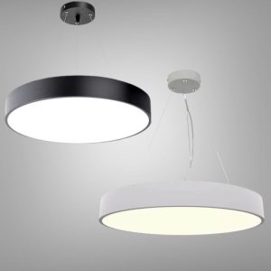 Đèn thả máng thả văn phòng dạng tròn kín 50cm 3 chế độ sáng TVP-1106