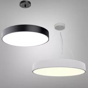 Đèn thả máng thả văn phòng dạng tròn kín 50cm 3 chế độ sáng TVP-1106