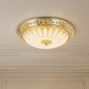 Đèn ốp trần cổ điển giá rẻ, mặt thủy tinh nghệ thuật OCD-072