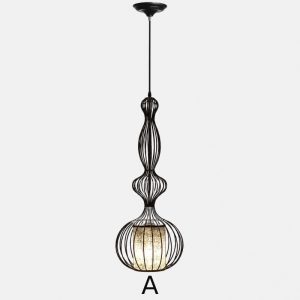 Đèn thả lồng sắt nghệ thuật hình lục bình TDC-44
