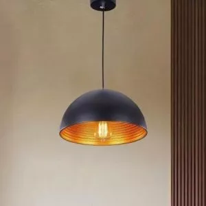 Đèn thả chụp sắt lồng vàng giá rẽ TDC-34