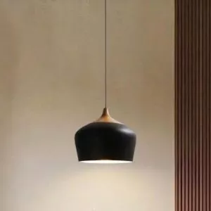 Đèn thả chụp nón đui giả gỗ hiện đại TDC-304