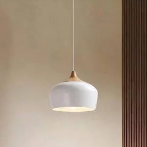 Đèn thả chụp nón đui giả gỗ hiện đại TDC-304