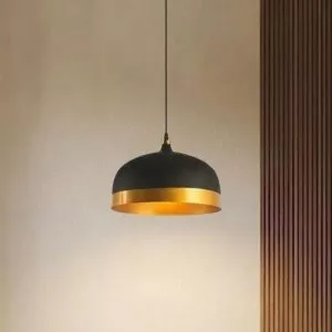 Đèn thả chụp sắt hình nón lồng vàng TDC-41