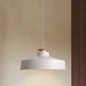 Đèn thả chụp sắt, phối gỗ giá rẻ TDC-38