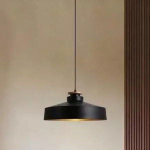 Đèn thả chụp sắt, phối gỗ giá rẻ TDC-38