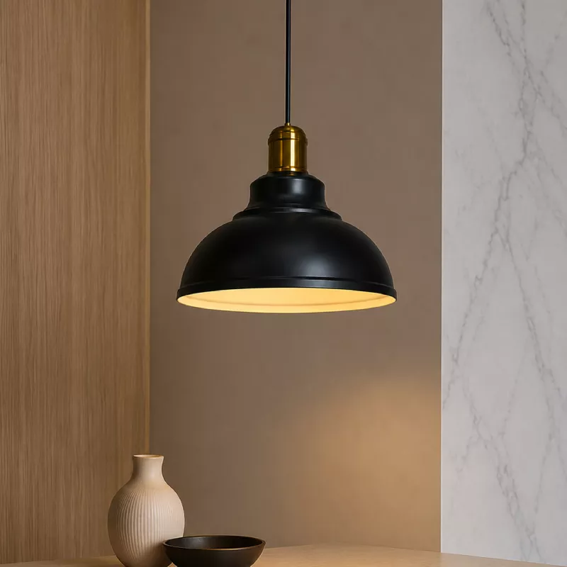 Đèn thả chụp sắt TDC-19