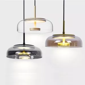 Đèn thả decor - Chao thủy tinh màu, ánh sáng led hiện đại TDC-179