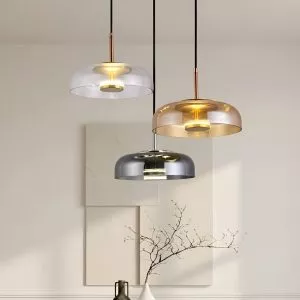 Đèn thả decor – Chao thủy tinh màu, ánh sáng led hiện đại TDC-179