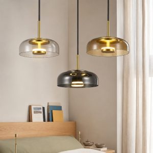 Đèn thả decor – Chao thủy tinh màu, ánh sáng led hiện đại TDC-179