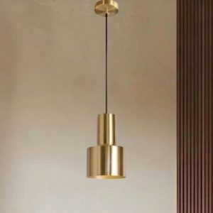 Đèn thả decor – chụp sắt si vàng đồng TDC-63
