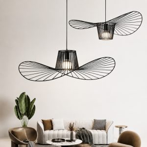 Đèn thả decor – khung sắt hình nón nghệ thuật TDC-90