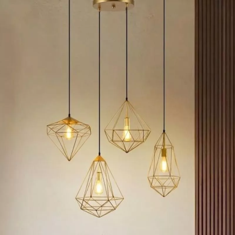 Đèn thả decor - kim loại tạo hình hiện đại TDC-54