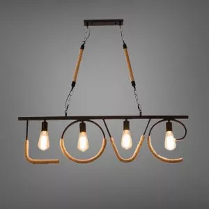 Đèn thả decor - phong cách cơ khí, thiết kế chữ LOVE TDC-97