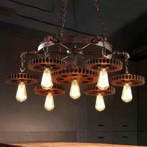 Đèn thả decor – phong cách cơ khí, thiết kế hình bánh răng độc đáo TDC-112