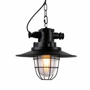 Đèn thả Decor – phong cách vintage chụp kim loại lồng sắt TDC-14