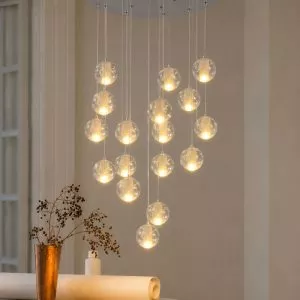 Đèn thả decor quả cầu pha lê giọt nước TDC-02