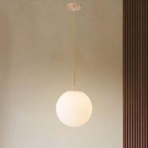 Đèn thả hình quả cầu thủy tinh đục TDC-301