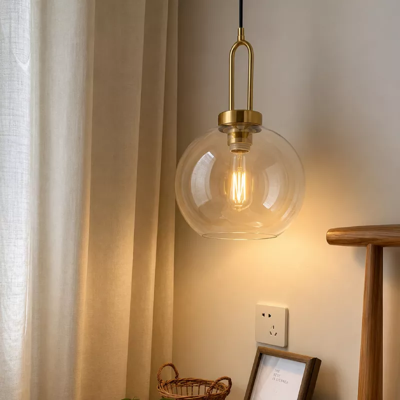 Đèn thả decor - quả cầu thủy tinh thiết kế TDC-703