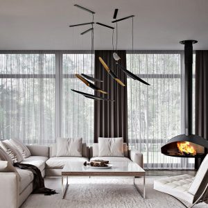 Đèn thả decor – thiết kế hình ống trúc TDC-66