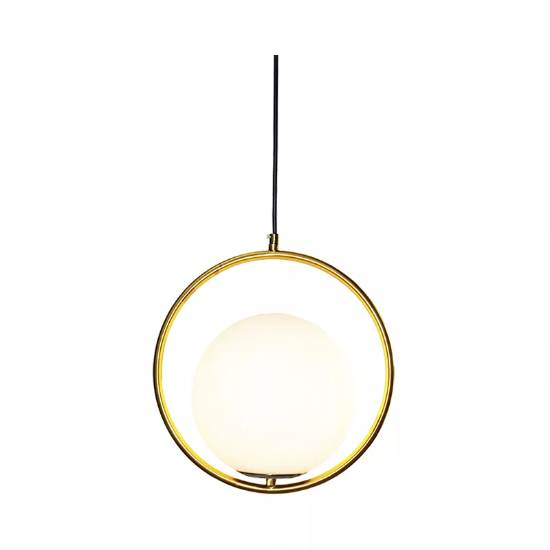 Đèn thả decor - thiết kế moonlight, khung kim loại si vàng đồng cao cấp TDC-85 - Hình ảnh 4