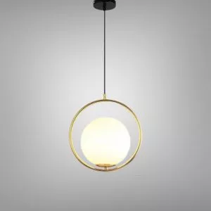 Đèn thả decor - thiết kế moonlight, khung kim loại si vàng đồng cao cấp TDC-85